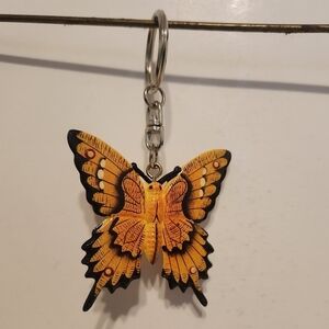 Like New butterfly key chain